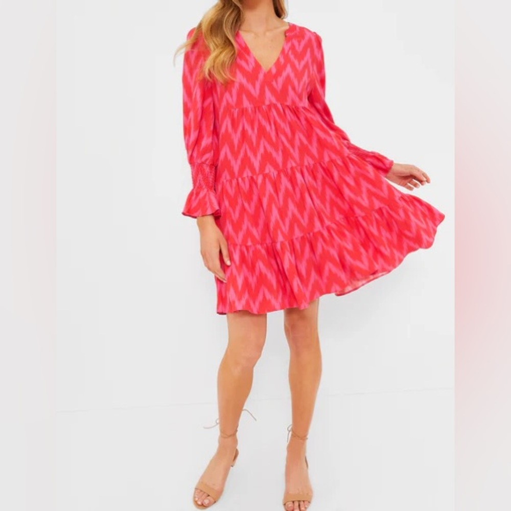 Tuckernuck Pomander Place Hot Pink Ikat Kenzo Dress